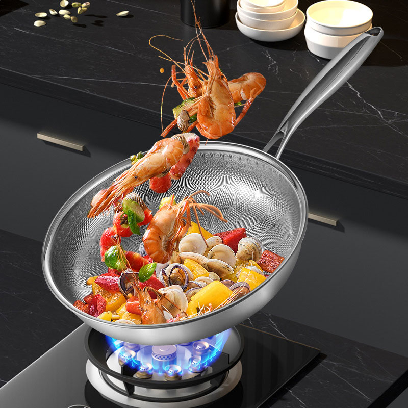 Egg Waffle Pan - 28cm Pure Titanium Hammered Pro Frying